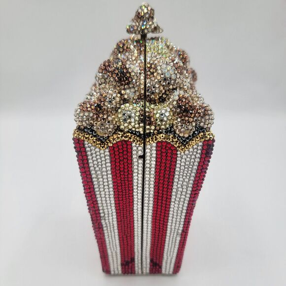 JUDITH LEIBER MATINEE POPCORN SHOULDER BAG PURSE - Picture 3 of 10